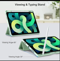 Coque fine et intelligente avec dos rigide translucide pour iPad A16 11e génération 11 pouces iPad 10e génération 10,9 pouces