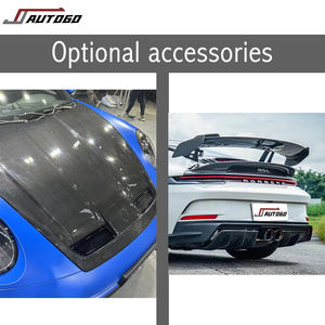 Bodykitสําหรับ<span class=keywords><strong>Porsche</strong></span> <span class=keywords><strong>911</strong></span> 992 2019-2024 อัพเกรดGT3 สไตล์ด้านหน้าด้านหลังกันชนด้านข้างกระโปรงด้านหลังท่อไอเสียDiffuser - Product Image 6