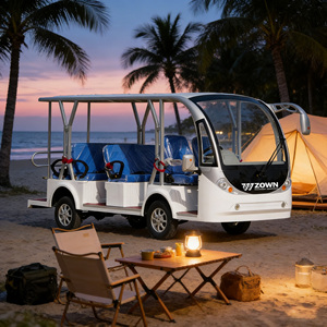 Autobús Turístico Eléctrico de 27 Pasajeros con Logotipo Personalizado, Nuevo Diseño de Autobús de Transporte para Zoológicos, Parques Temáticos y Zonas Turísticas - Product Image 1