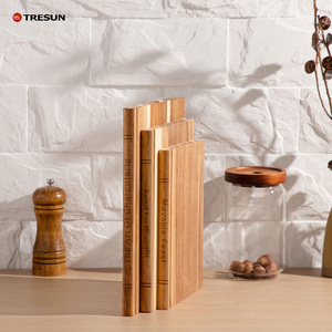 ชุดเขียงไม้กระถินทรงหนังสือพร้อมขาตั้ง 3 ชิ้น สำหรับตกแต่งห้องครัว - Product Image 2