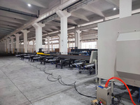 Ligne de production CNC d'occasion pour le perçage et la découpe de poutres en H, avec fonctions de taraudage et de marquage