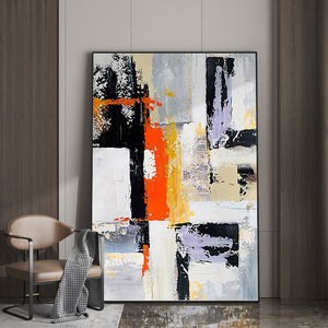 Handmade hình ảnh tác phẩm nghệ thuật hiện đại trang trí nội thất màu sắc nghệ thuật Bộ sưu tập đóng khung trừu tượng sơn dầu vải tường nghệ thuật - Product Image 3