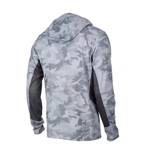 Chemise de pêche à capuche <span class=keywords><strong>HUK</strong></span> pour homme, camouflage sublimé, respirante, séchage rapide, protection solaire, 100 % polyester, grandes tailles - Product Image 2