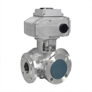 Vanne à bille à bride électrique en acier inoxydable COVNA, actionnée par courant continu 12 V, 4 voies, port en T, haute pression PN16, DN50 (2 pouces), avec fenêtre de 90 jours - Product Image 2