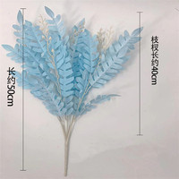 Artificielle Sophora Japonica Plante Feuille Faisceau Verdure Tiges Feuilles Bouquets pour La Maison De Mariage Décoration