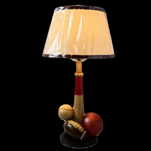 Lámpara de Mesa con Temática Deportiva, Decoración con Balones de Fútbol, Baloncesto, Rugby y Tenis, Lámpara de Noche para Sala de Estar, Estilo Hollywood - Product Image 2