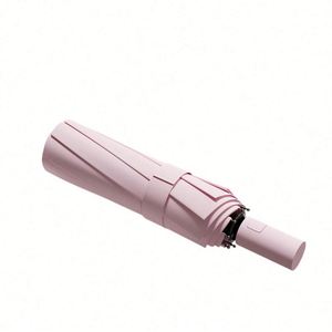 Paraguas de Viaje Automático Resistente al Viento, Apertura y Cierre Automáticos, Plegable y Compacto, Protección Contra Lluvia y Sol, con Revestimiento Negro para Mujer - Product Image 4