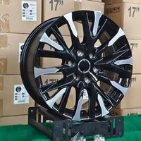 Jantes en alliage X-RIMS de haute qualité, 18 pouces, 6x130, face usinée noire, jantes SUV