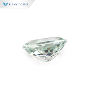 Tianyu Phòng Thí Nghiệm Grown Màu Xanh Lá Cây <span class=keywords><strong>Sapphire</strong></span> Tổng Hợp Đá Quý Hình Bầu Dục Cắt Loose Đá Đối với Trang Sức Làm Giá Mỗi Carat 1CT <span class=keywords><strong>Sapphire</strong></span> - Product Image 4