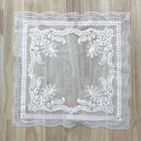 Patch en dentelle brodée blanche, applique florale ajourée pour vêtements, mariages, décorations de table et projets DIY