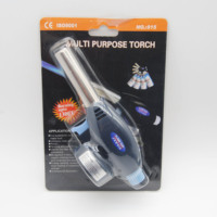 Torche à gaz butane en acier inoxydable 915 avec allumage électronique, flamme réglable jusqu'à 1300F pour usage en cuisine