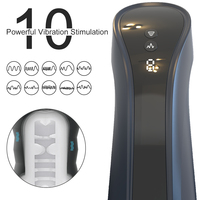 Masturbador Masculino Automático con Succión, Copa de Masturbación, Juguetes Sexuales, Artículos para Adultos para Hombres, Equipo de Masturbación con Vibración