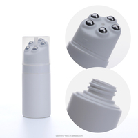 Bouteille en plastique cosmétique pour crème pour le visage avec logo personnalisé, couleur PE, 100 ml, bouchon à vis, impression à l'écran