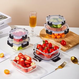 Contenants de préparation des repas en verre sans BPA, hermétiques, avec couvercles - Product Image 3