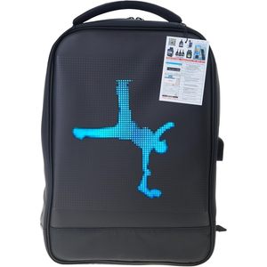 PANFHGFG LED Cycling <b>Backpack</b> 15.6 Laptop Compartment Waterproof Softback Unisex Shoulder <b>Straps</b> - Product Image 1