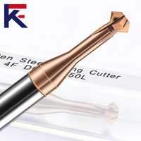 Fraise à chanfreiner CNC KF Carbide 90 degrés double face supérieure et inférieure pour acier inoxydable