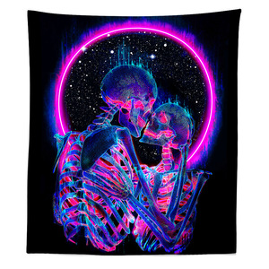 <span class=keywords><strong>Psychédélique</strong></span> Fluorescent <span class=keywords><strong>UV</strong></span> Active Tapisserie Blacklight Tapisserie <span class=keywords><strong>Tenture</strong></span> Murale Champignon Tapisserie Murale pour La Décoration Intérieure - Product Image 5