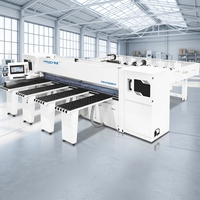 Scie à panneaux CNC robuste MA-KS838CP de 3800 mm avec poutre de pression haute stabilité pour usine de meubles