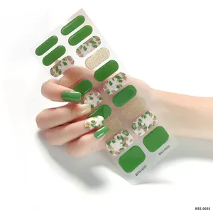 Kit di strisce adesive per smalto per unghie con Gel polimerizzato Semi permanente Uv atossico con Logo personalizzato 3D
