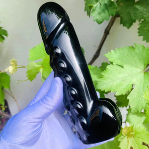 <span class=keywords><strong>7</strong></span> <span class=keywords><strong>Inch</strong></span> <span class=keywords><strong>Dildo</strong></span> Zwart Obsidiaan <span class=keywords><strong>Penis</strong></span> Yoni Toverstaf Volwassen Seksspeeltje G-Spot Simulatie Kristal <span class=keywords><strong>Dildo</strong></span> 'S Voor Vrouwen Wand Massager Zwarte <span class=keywords><strong>Dildo</strong></span> - Product Image 5