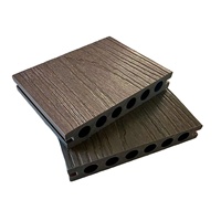 Planches de terrasse en composite bicolores pour l'extérieur, résistantes aux UV pour balcon et jardin