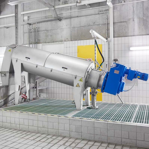 Machine de déshydratation des boues entièrement automatique en acier inoxydable 304, contrôlée par PLC, à nettoyage continu automatique, moteur solide, garantie 1 an - Product Image 1