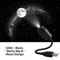 Projecteur USB transfrontalier pour voiture, lampe de projection ciel étoilé, modification intérieure, plafond de chambre, lumière d'ambiance romantique galaxie étoilée 5V
