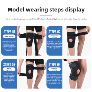 Genouillère de sport Support de compression Anti-Collision Sangle rotule pour hommes et femmes Basketball Cyclisme Course Genou Protecteur - Product Image 3