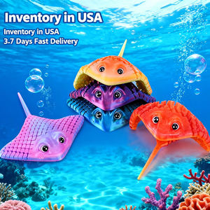 Jouets en forme de raie manta colorés imprimés en 3D Vashine, raies diaboliques flexibles en cristal pour enfants, figurines d'action, jouets de collection en 3D, stock américain - Product Image 1