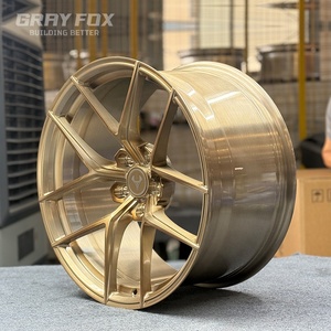 ล้อฟอร์จ GRAYFOX สีบรอนซ์ขัดเงา ขนาด 20 21 22 นิ้ว 5x120 5x112 5x114.3 สำหรับ CF3 CF4 Porsche Ferrari <span class=keywords><strong>BMW</strong></span> Audi GT Tesla benz - Product Image 3