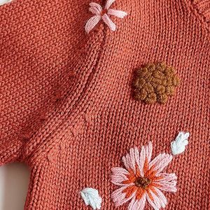 Otoño Niños Niñas Cárdigans de punto Suéter Abrigos Niñas Suéteres estampados Cárdigans <span class=keywords><strong>Wow</strong></span> Abrigos Otoño - Product Image 6