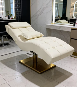 Cama de Salón de Belleza de Lujo para Pestañas, Silla Curva para Extensión de Pestañas, Cama Ergonómica de Masaje, Cama para Cuidado Facial para Espacios de Belleza Profesionales - Product Image 1