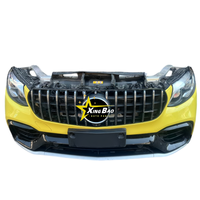 Vente en gros d'accessoires de pare-chocs de voiture d'occasion d'origine, ensemble de pare-chocs avant pour Mercedes-Benz GLC 253 AMG 63 avec ensemble de phares