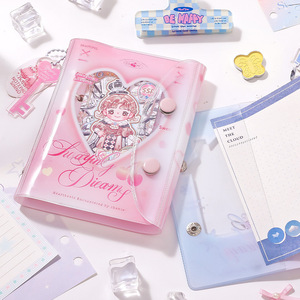 Cuaderno portátil M5 A7 <span class=keywords><strong>de</strong></span> hojas sueltas para niñas, <span class=keywords><strong>libro</strong></span> <span class=keywords><strong>de</strong></span> tarjetas con estampado <span class=keywords><strong>de</strong></span> mariposas <span class=keywords><strong>de</strong></span> alto valor <span class=keywords><strong>de</strong></span> PVC, <span class=keywords><strong>libro</strong></span> <span class=keywords><strong>de</strong></span> mano Core Mo Swaying Dreams - Product Image 2