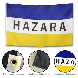 Bandera Cultural Hazara de 3x5 pies, Doble Cara, Bandera de Identidad Comunitaria para Decoración del Hogar, Bandera Hazara, Bandera de la Comunidad Hazara - Product Image 3
