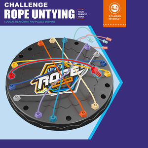 Juego de Rompecabezas de Cuerdas, 10 Piezas, Juego de Desenredar Cuerdas Retorcidas, Desafío de Estrategia, Rompecabezas de Nudos, para Viajes y Fiestas - Product Image 2