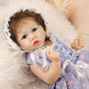 Muñecas Bebé <span class=keywords><strong>Reborn</strong></span> de <span class=keywords><strong>Silicona</strong></span> Realista de 56 cm, Hechas en China, de 22 Pulgadas, Económicas, de Vinilo, Niño y Niña - Product Image 2