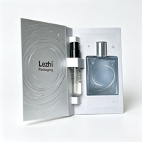 Carte d'emballage pour échantillons de parfum personnalisés en gros à faible MOQ, 1ml 2ml, pour femmes, idéale pour les cadeaux