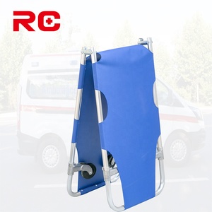 Equipo de rescate de emergencia cama camilla plegable doble ajustable de aluminio usado con camilla de ruedas - Product Image 5