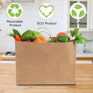 Bolsas de Papel Kraft Virgen y Reciclado, Impresas Personalizadas, Bolsas de Compra Marrones con su Propio Logotipo - Product Image 3