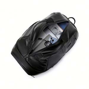 Customized New High-quality Waterproof PU Zipper Closure Gym Luggage Unisex Casual Multi-pocket Fashion Duffel Backpack 20-37L - Product Image 5