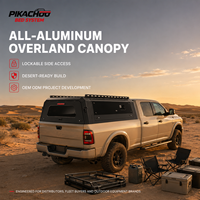 Custom Aluminum 4x4 Waterproof Truck Canopy for Ram 2500/3500 Desert Camping Gear Storage OEM ODM Project Supply