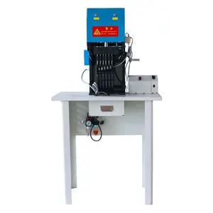 Manufacture Offer Adjustable Holes Distance Automatic Six Needles Shoe Punching Machine