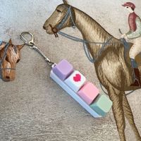Testeur d'axe de clavier mécanique 4 touches, porte-clés en plastique Macaron, porte-clés jouet, porte-clés personnalisé