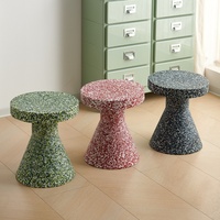 Table d'appoint ronde en plastique légère Jietuo à prix abordable pour intérieur, idéale pour canapé, café ou salon.