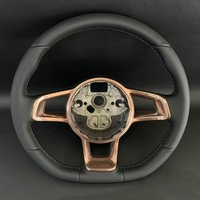 Setir Kulit Hitam Retrofit untuk Volkswagen VW Golf MK7 MK6 MK5 GTI GTD GTE Polo Touareg Passat
