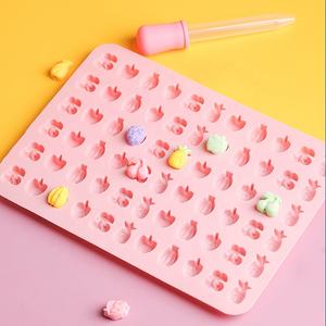 New 66 khoang Mini sô cô la <span class=keywords><strong>Silicone</strong></span> Gummy nướng khuôn khay kẹo khuôn của hình dạng trái cây - Product Image 3