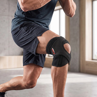 Genouillère ajustable à rotule ouverte en néoprène respirant pour le sport, la course, le basketball, la récupération des blessures et le soulagement de la douleur