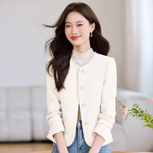 Trajes Formales de Negocios <span class=keywords><strong>para</strong></span> <span class=keywords><strong>Mujer</strong></span>, Solo Lavado en Seco, con Decoración de Botones, Chaquetas <span class=keywords><strong>para</strong></span> Entrevistas de Oficina y Desplazamientos - Product Image 4