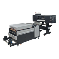 Imprimante DTF abordable de 60 cm avec 2 têtes XP600 I3200 et agitateur de poudre automatique amélioré avec purificateur intégré pour la production en série